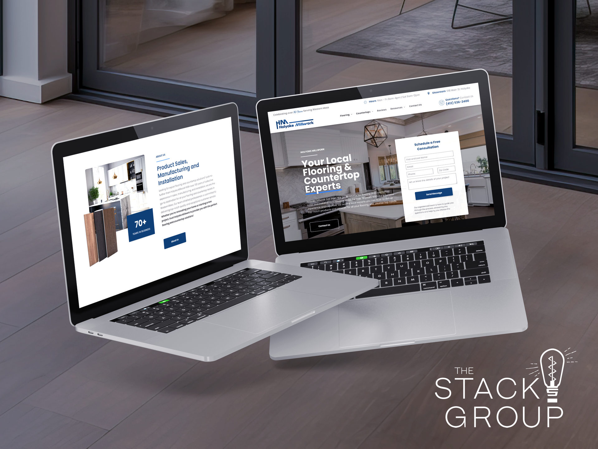 Flooring Installation Company Website design by The Stack Group