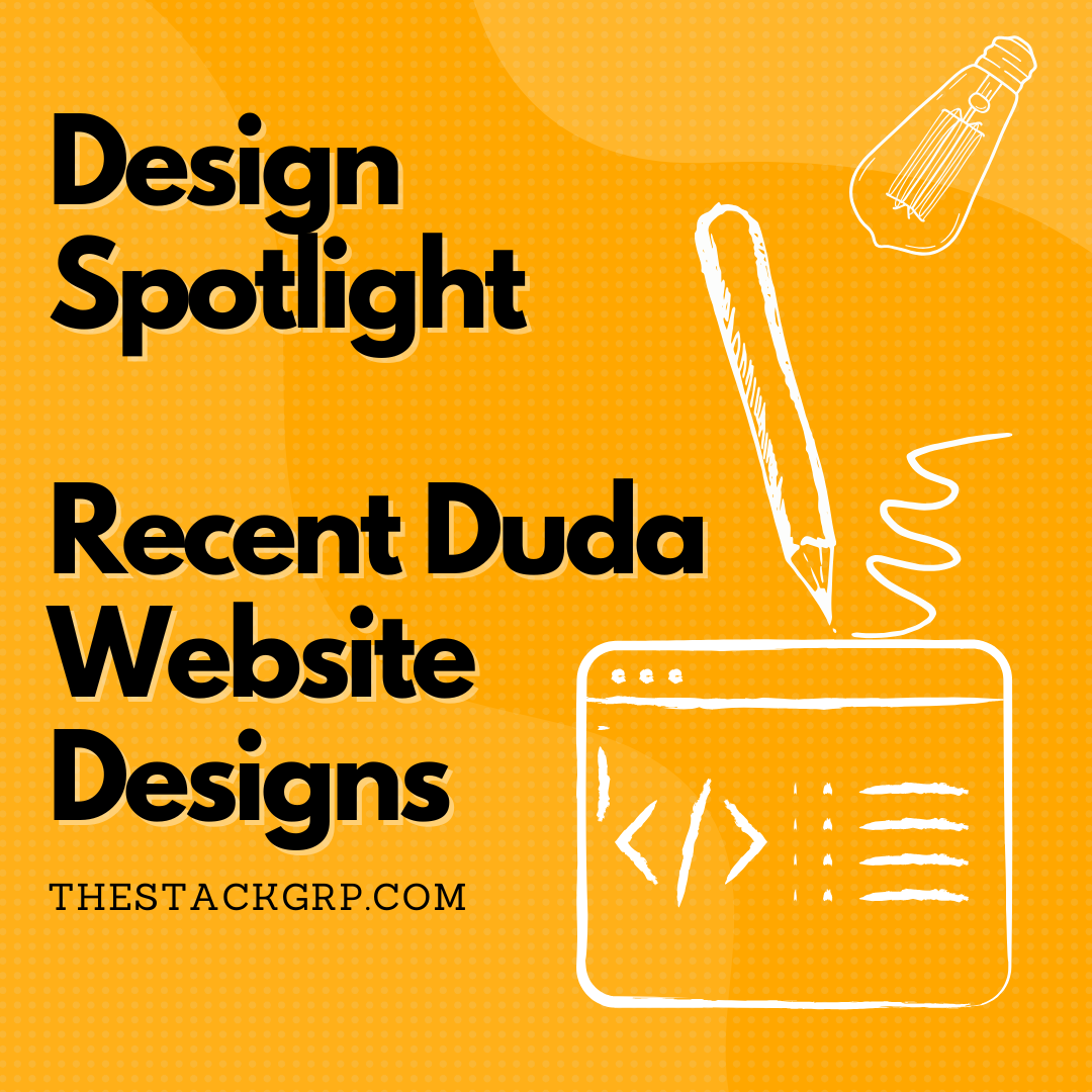 website design spotlight graphic for The Stack Group Duda Website Designers