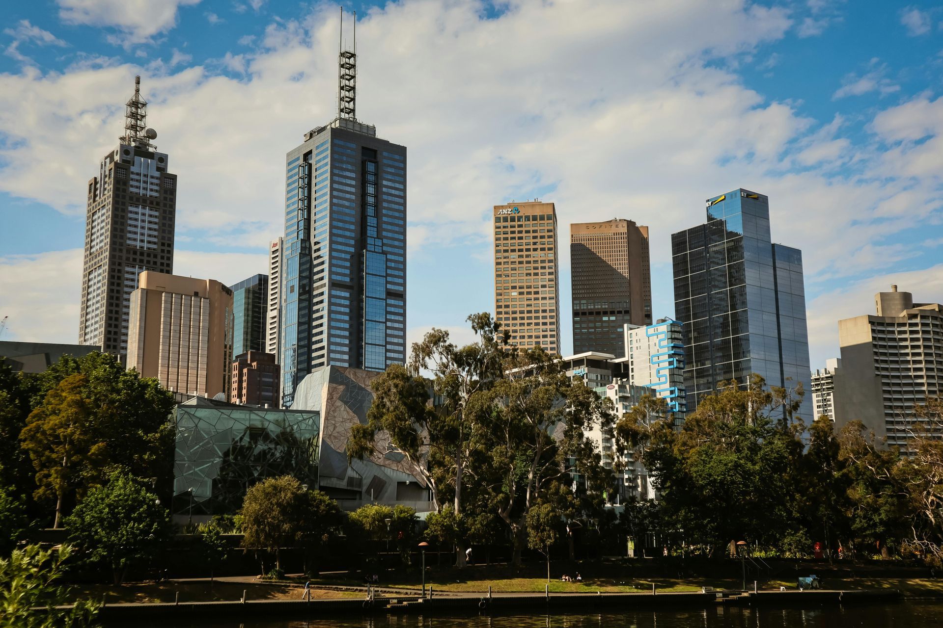 View of Melbourne's cityscape.