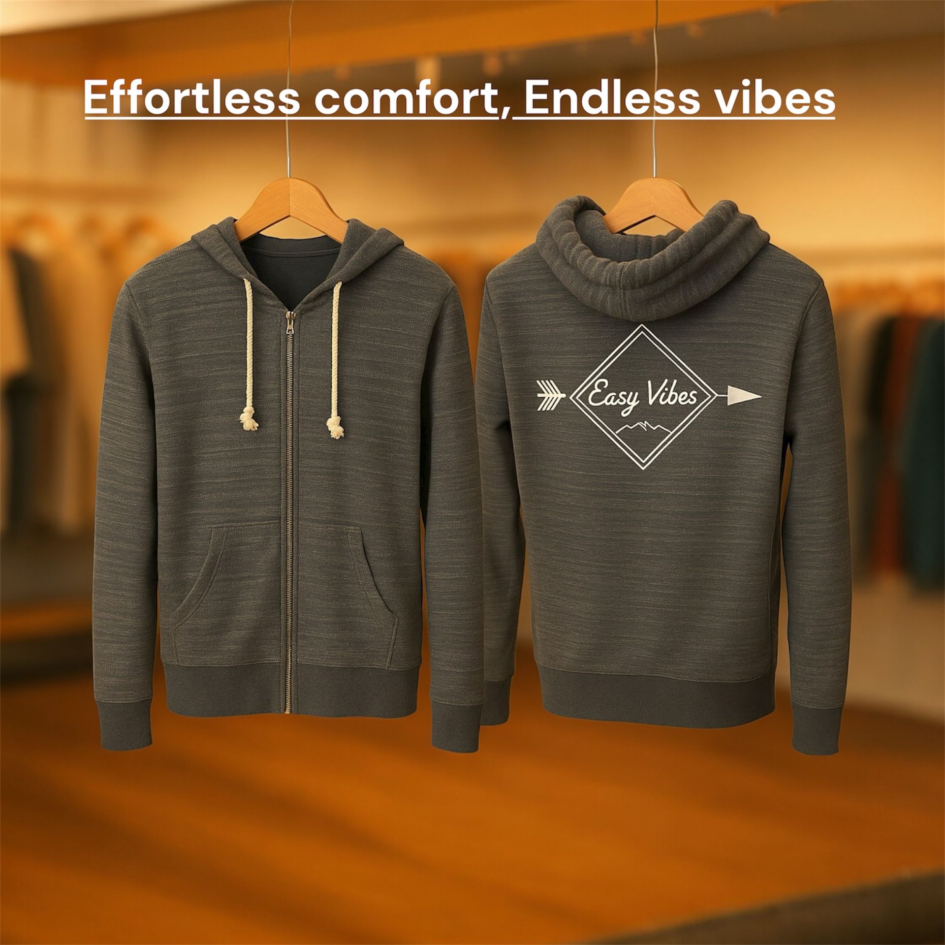 Unisex Baja Zip Up Hoodie