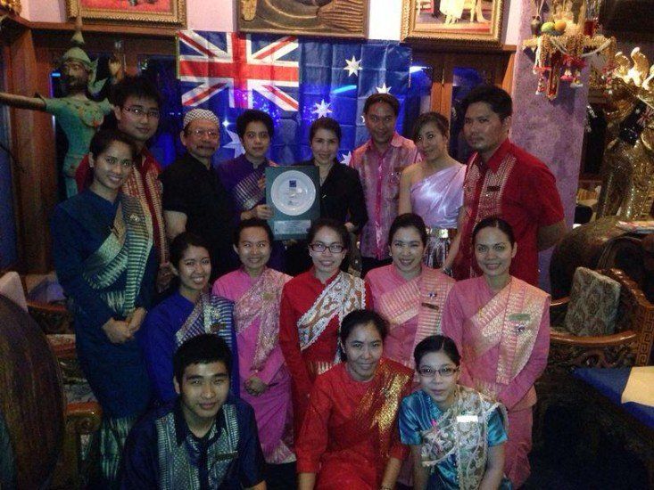 Award With The Team — Broadbeach, QLD — Chiangmai Thai Restaurant