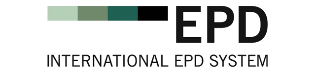 EPD International EPD System logo with green and black bars above the text