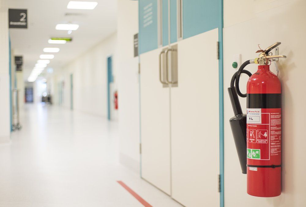 Fire Extinguisher in the Operating Department — Fire Protection Services in Ballina, NSW
