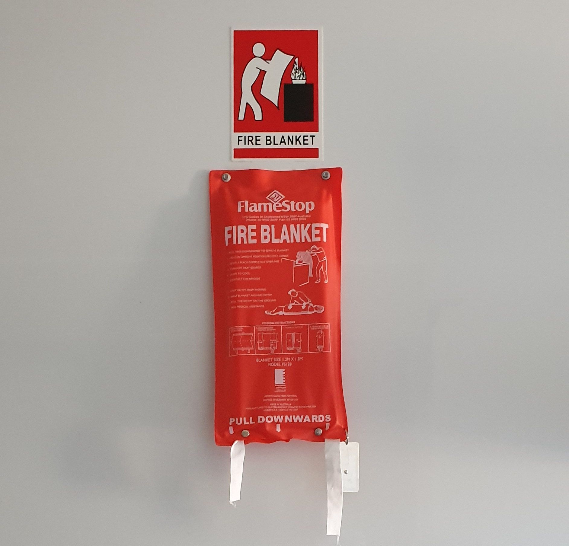 Fire Blanket at Kitchen — Fire Protection Services in Goonellabah, NSW