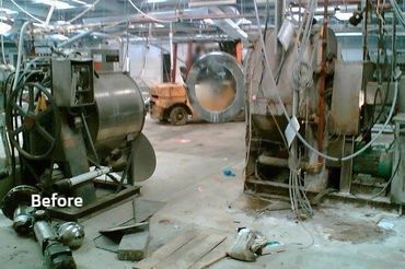 before image of a factories interiors