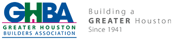 A logo for the greater houston builders association