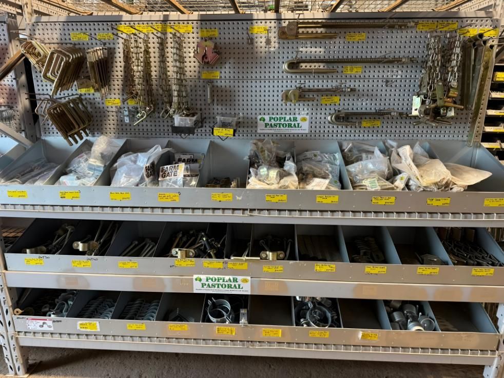 Hardware Store Display With Bins of Assorted Metal Parts — Western Pacific Steel in South Grafton, NSW