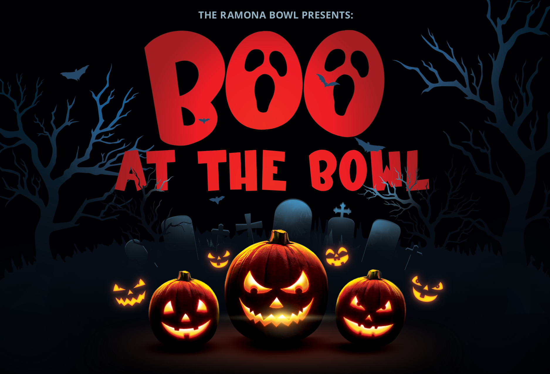 Photo of poster detail from Boo at The Bowl, annual Halloween event at the Ramona Bowl Amphitheatre