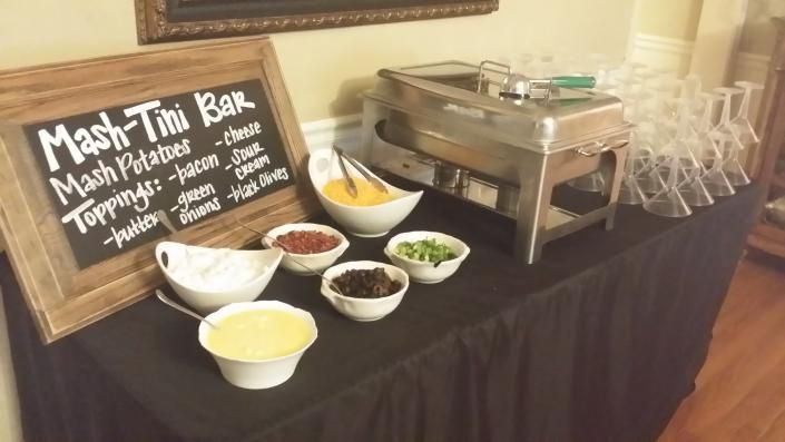 loaded mash potato bar