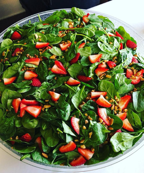 salad with strawberries