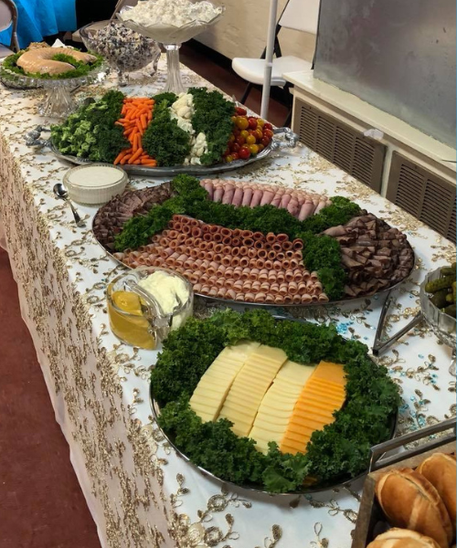 veggie and meat trays