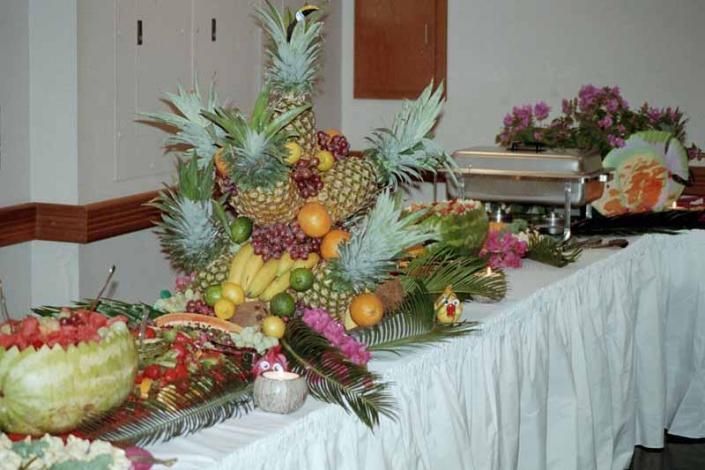 elaborate fruit trays for event
