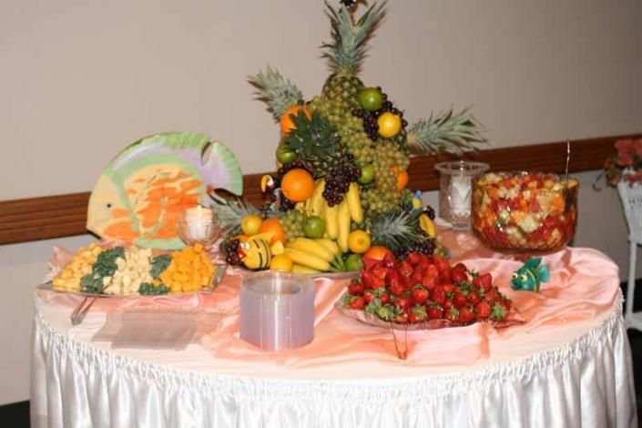 fruit and cheese tray