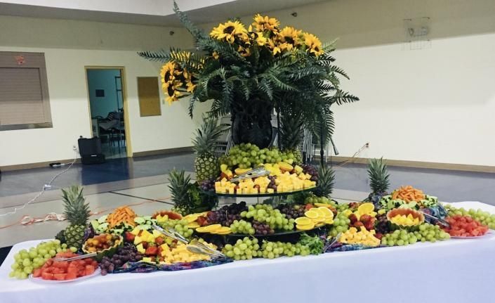 large fruit tray display