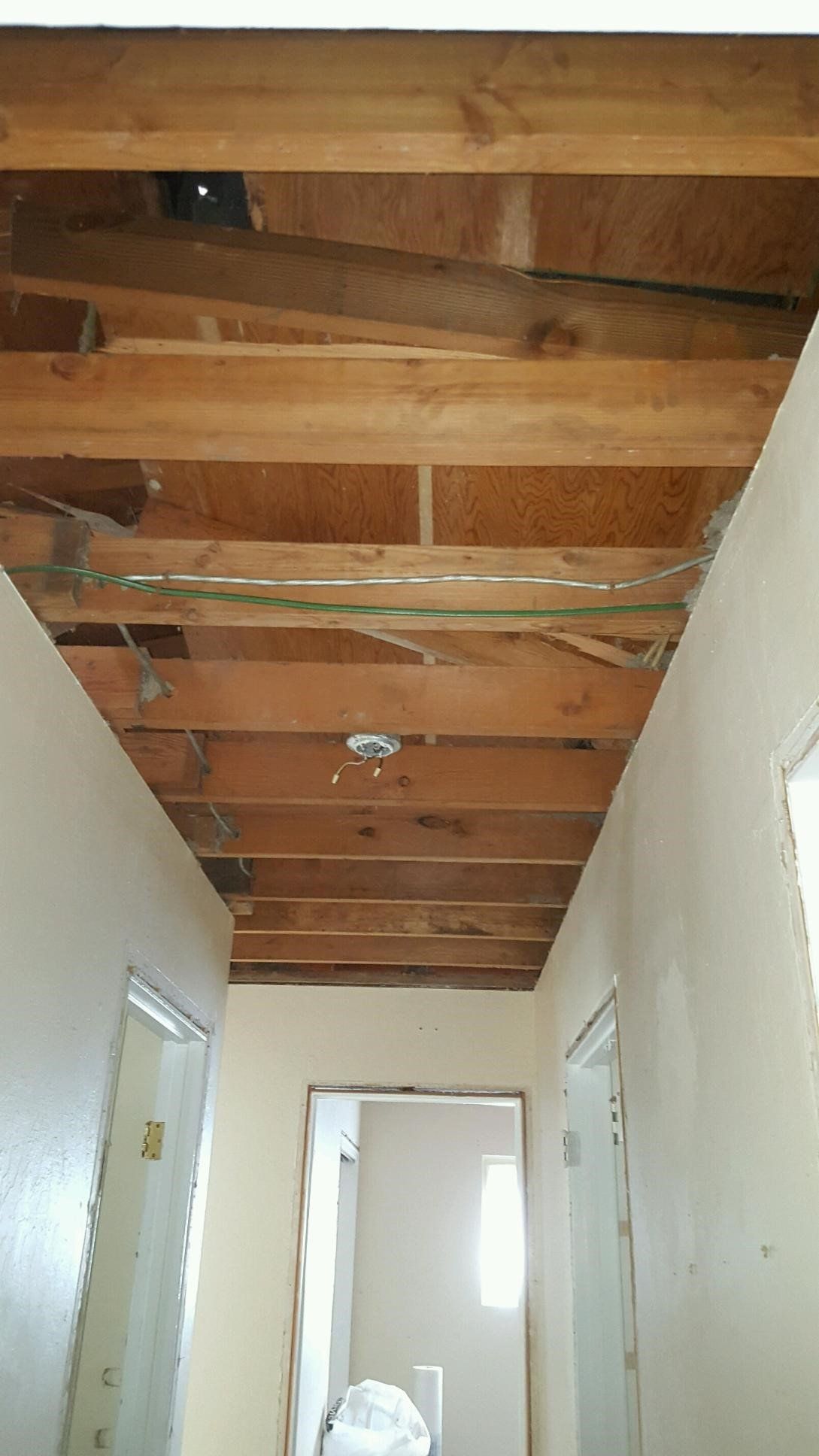 Roof Ceiling Hallway — Campbell, CA — JWH Asbestos Removal Services