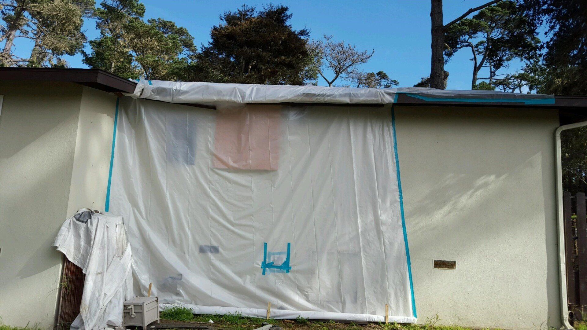 Outdoor Wall Fixing — Campbell, CA — JWH Asbestos Removal Services