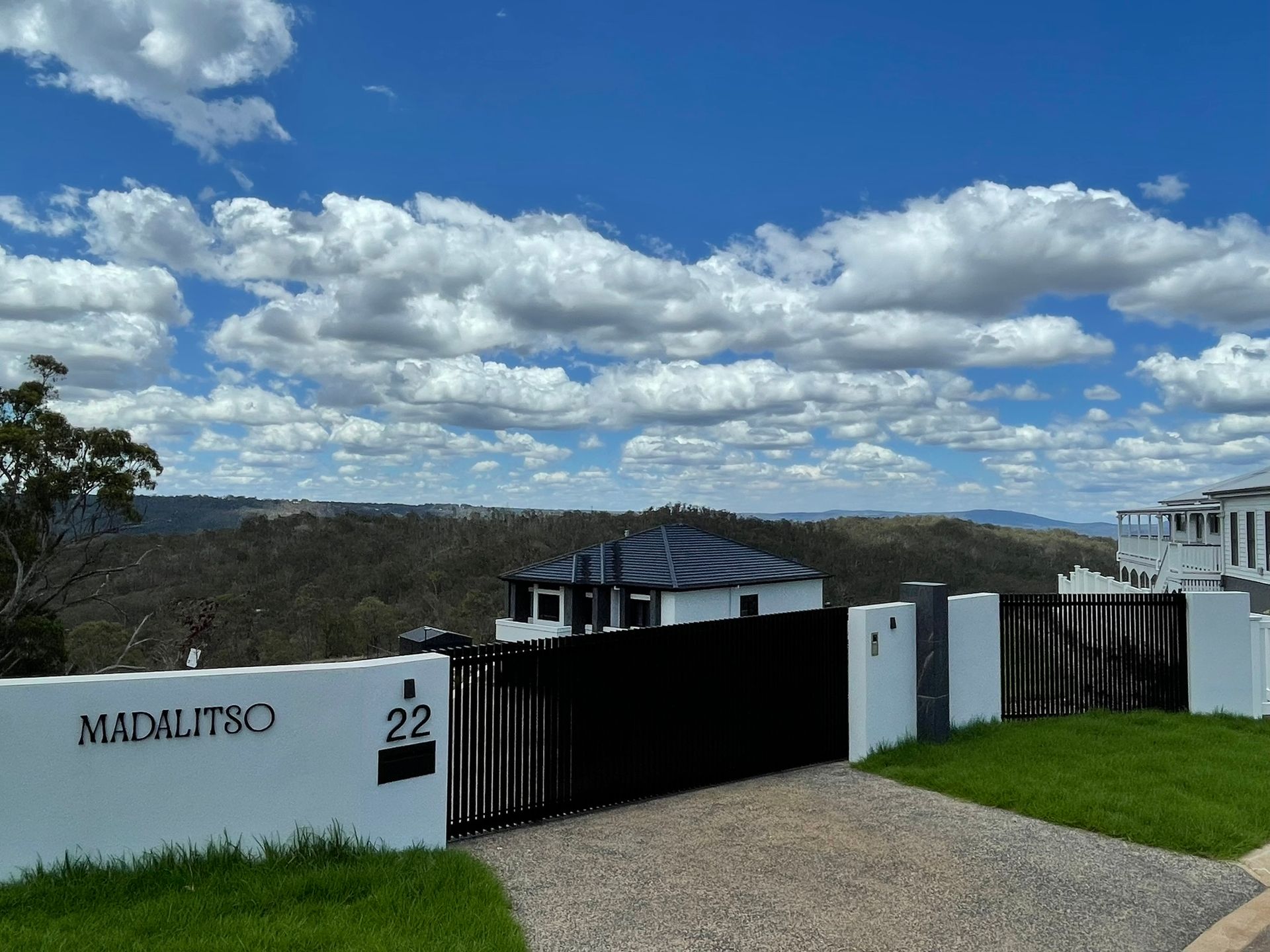 A fence with the number 22 on it