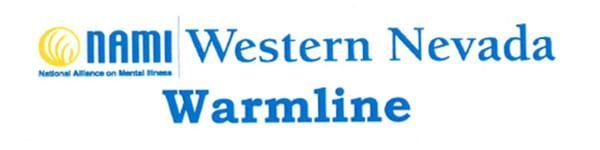 A logo for nami western nevada warmline on a white background