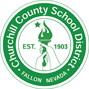 The logo for churchill county school district in fallon nevada