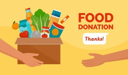 A person is giving a box of food to another person.