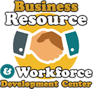 A logo for the business resource and workforce development center