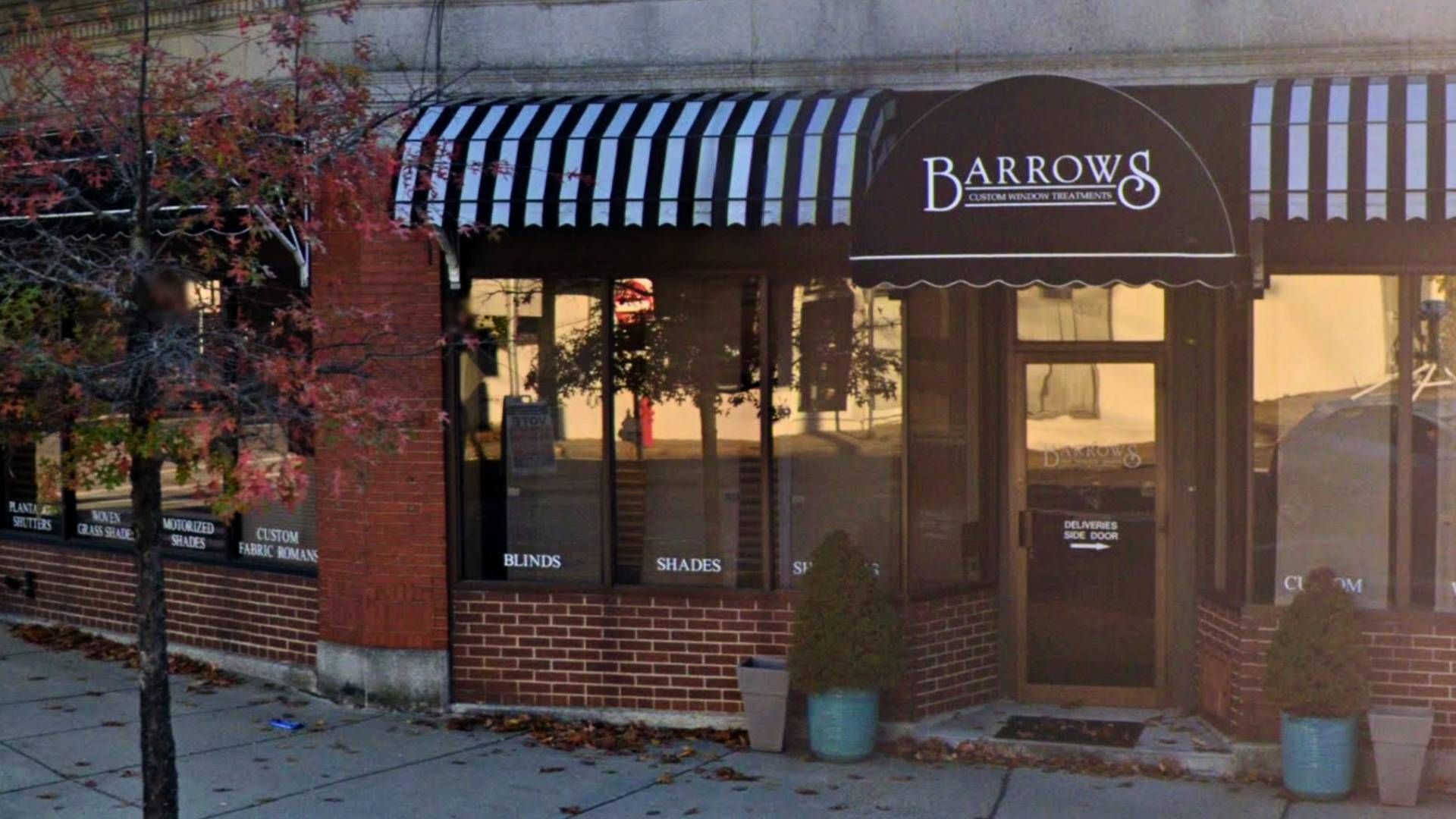 An exterior shot of the Barrows showroom near Newton, Massachusetts (MA)