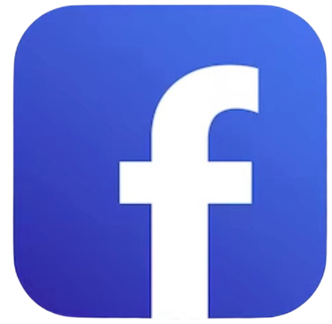 Facebook logo: White