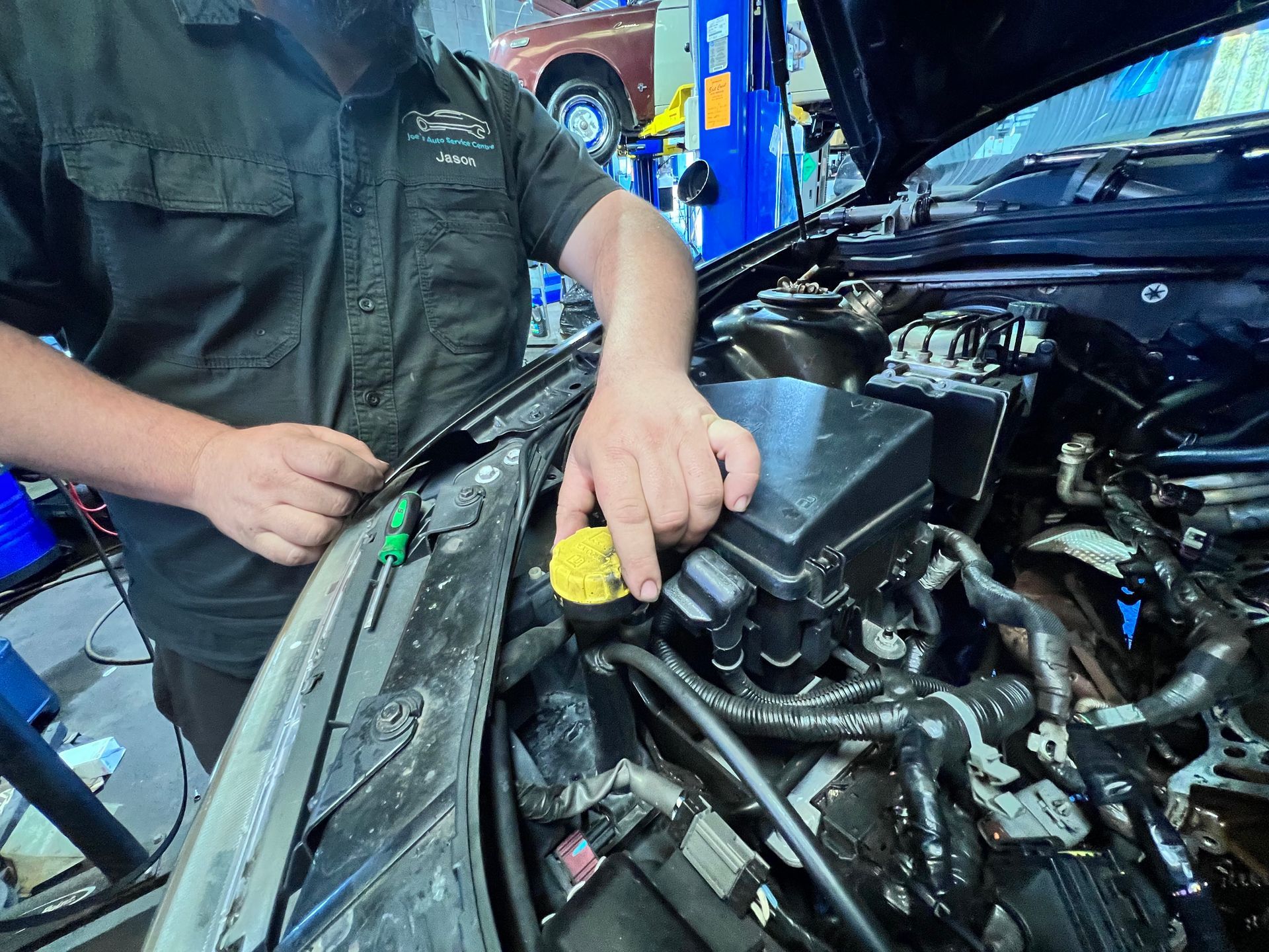 Expert Checking the Clutch — Joe’s Auto Service Centre in Forster, NSW