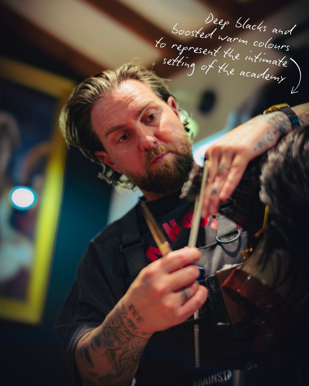 Un-staged scenes of Son Of The Bear Academy's students in tuition, showcasing the raw and real 'working shop' learning environment