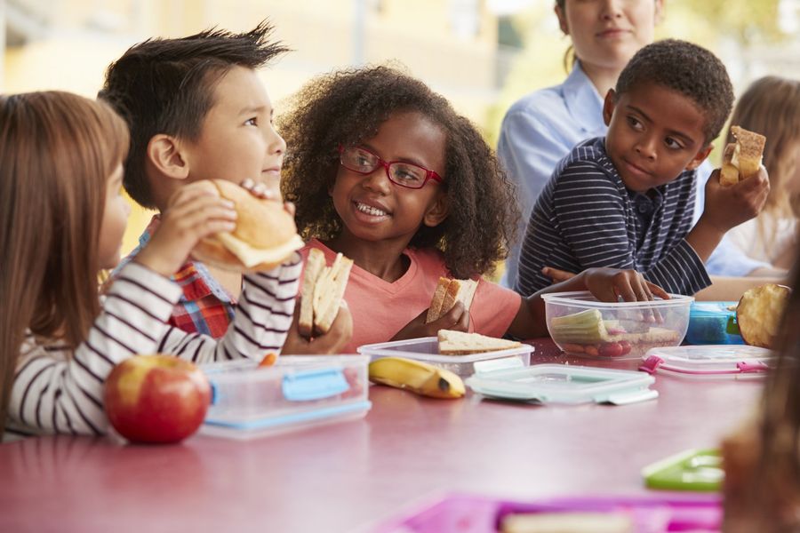 Children Eating Lunch — Jacksonville FL — Crest Peak Learning Center