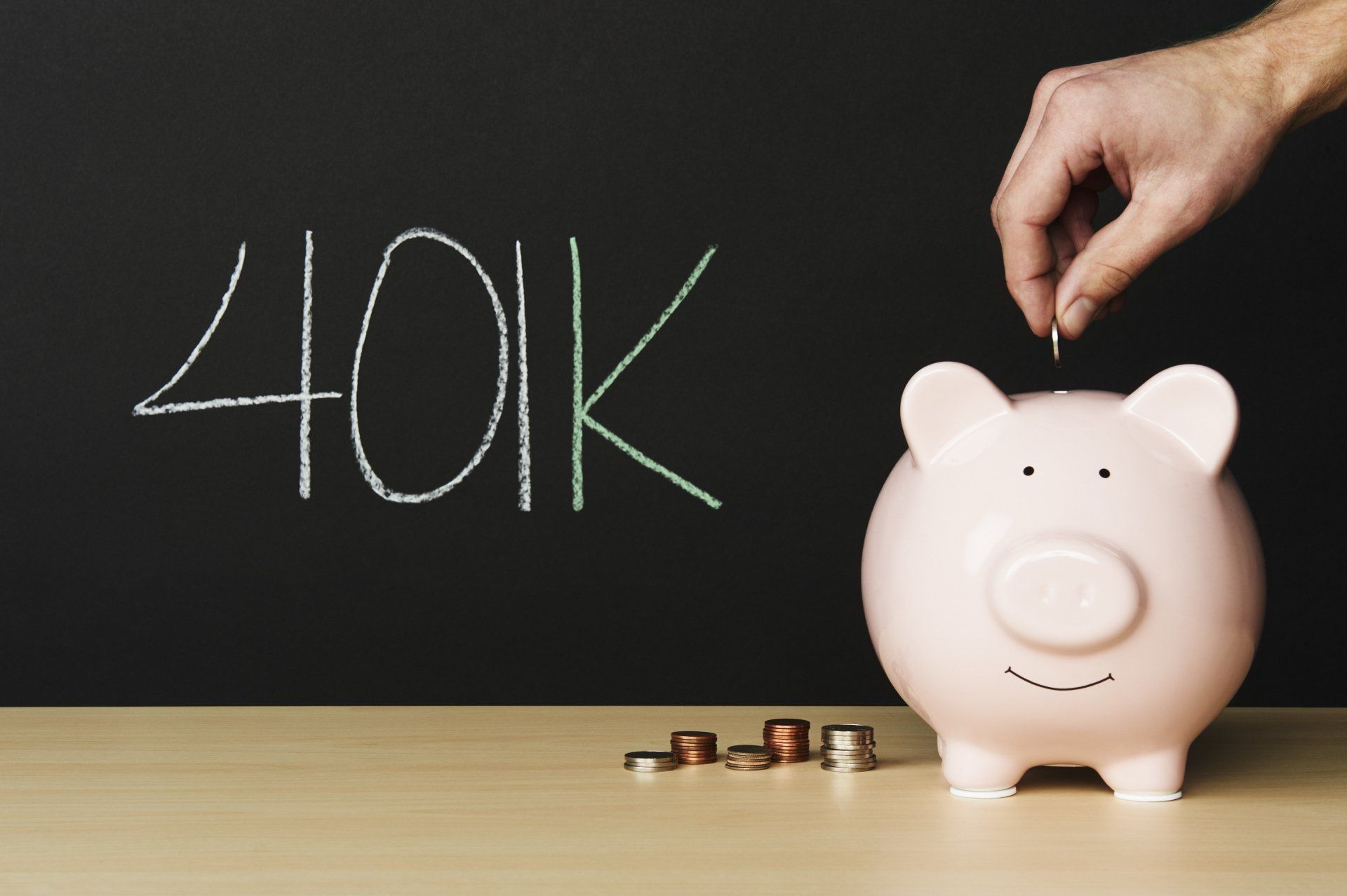 401k piggy bank money box