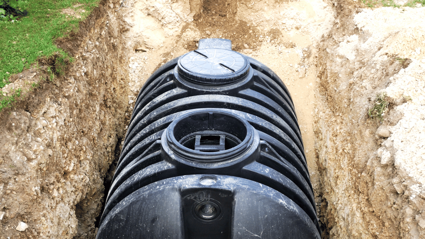 Air conditioning unit outdoors