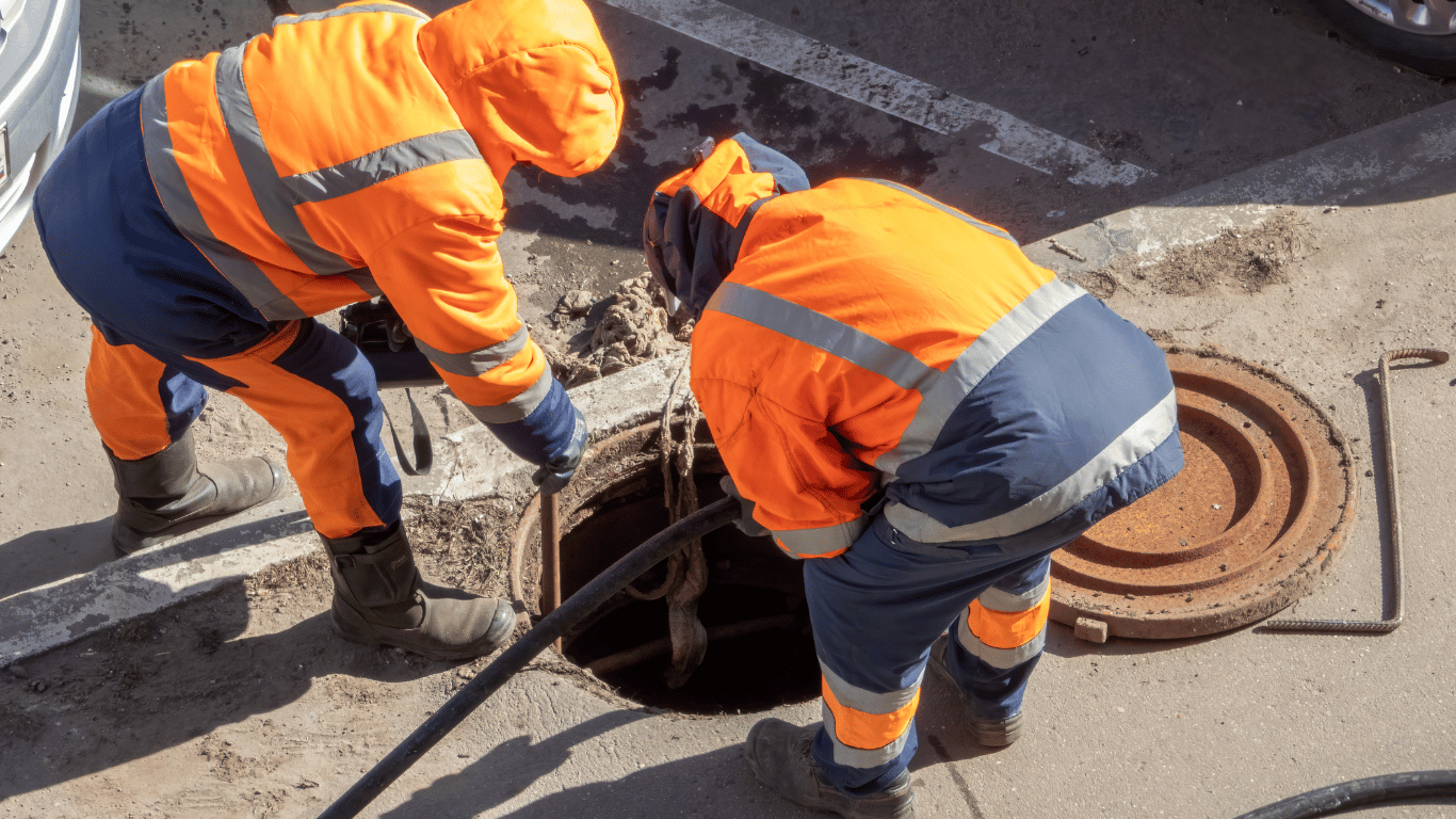 HVAC tech with toolbag