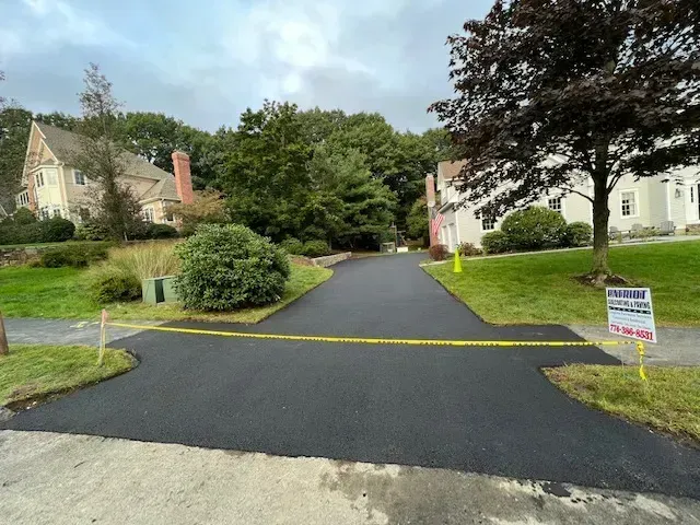 Newly Paved Driveway - Worcester, MA - Patriot Seal Coating & Paving