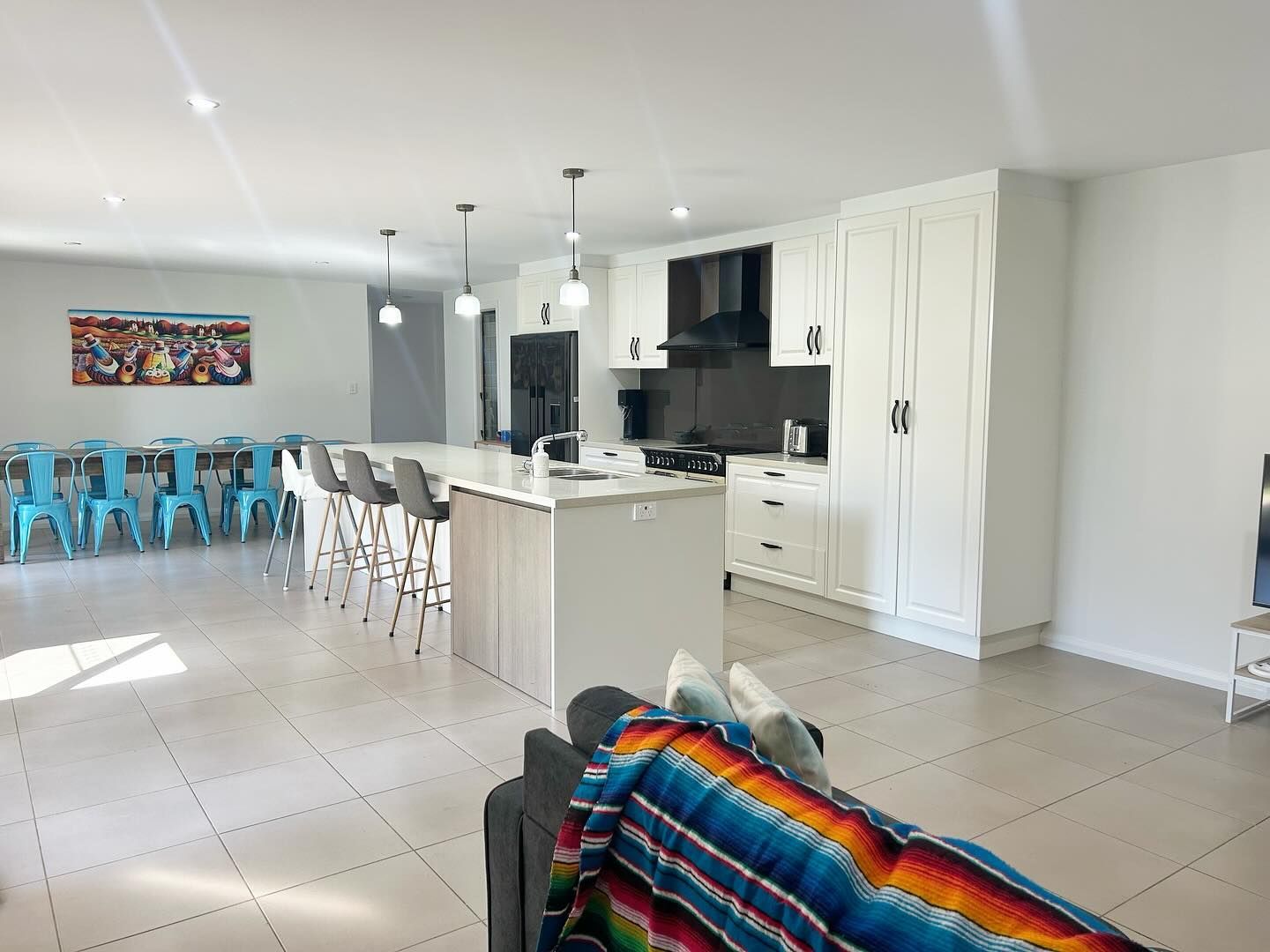 Modern Kitchen With White Cabinets — CPAINT in Forster, NSW