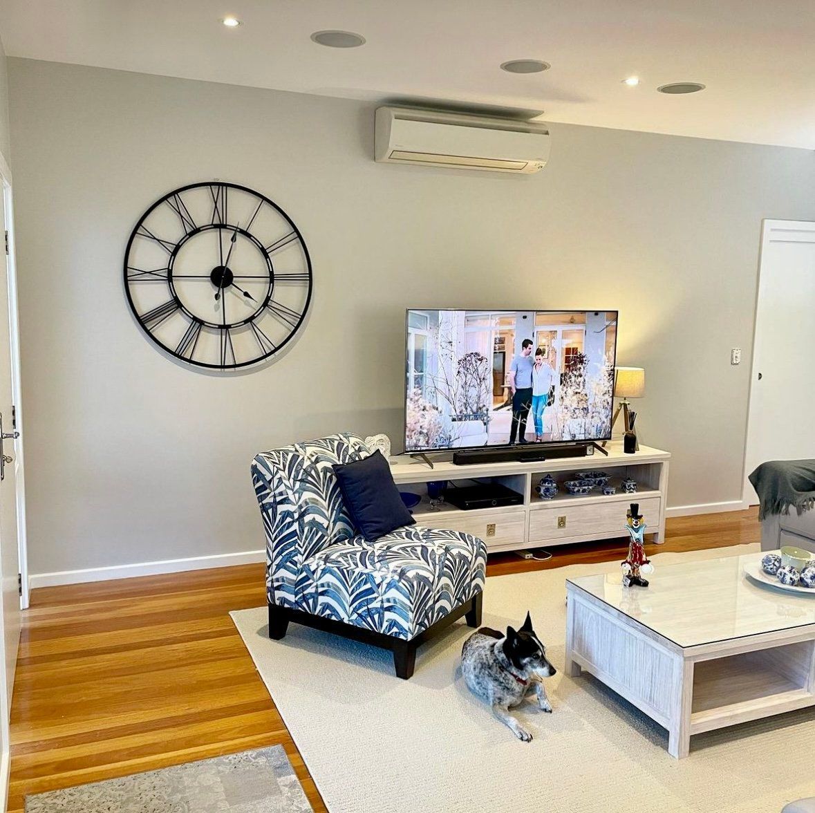 Living Room With A Clock — CPAINT in Forster, NSW