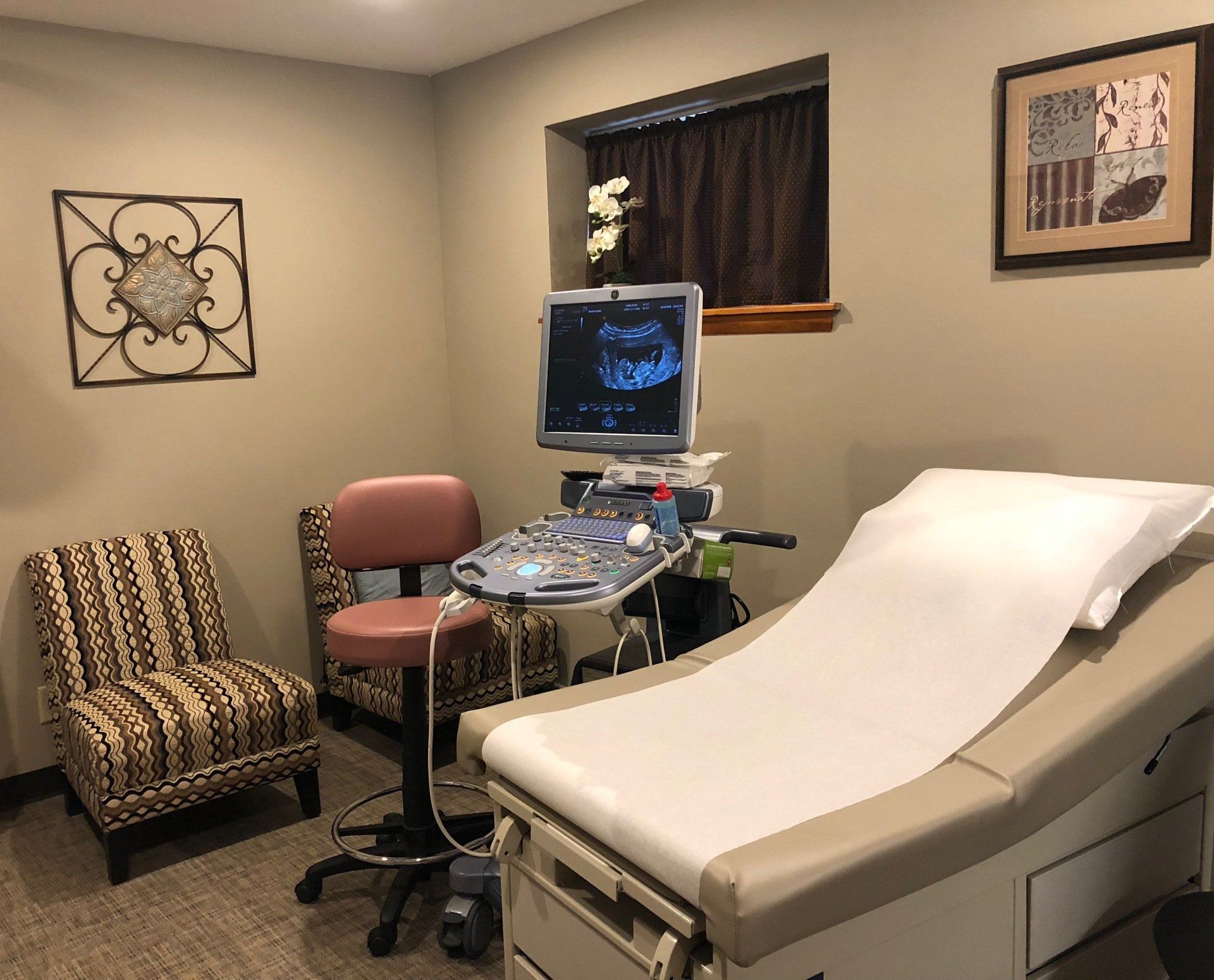 Close up of ultrasound room