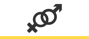 Vector of gender symbol