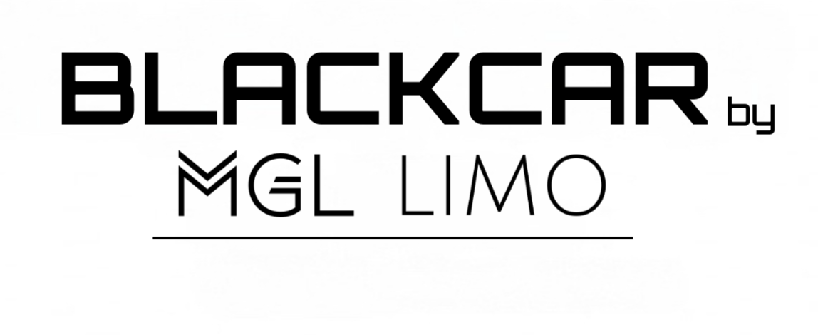 Logo for Black Car by MGL Limo. Text 
