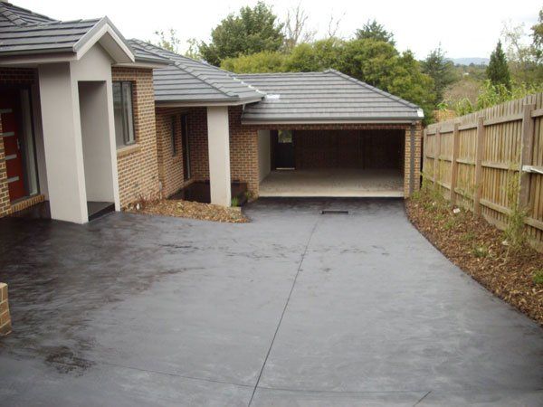 concrete driveway