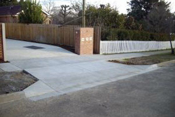 concrete driveway