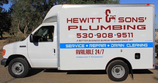 Hewitt & Sons' Plumbing Truck — Woodland, CA — Hewitt & Sons' Plumbing