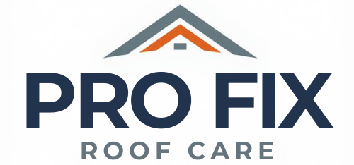Logo for Tradesmart Roofing: Orange house outline on a dark background with white text.