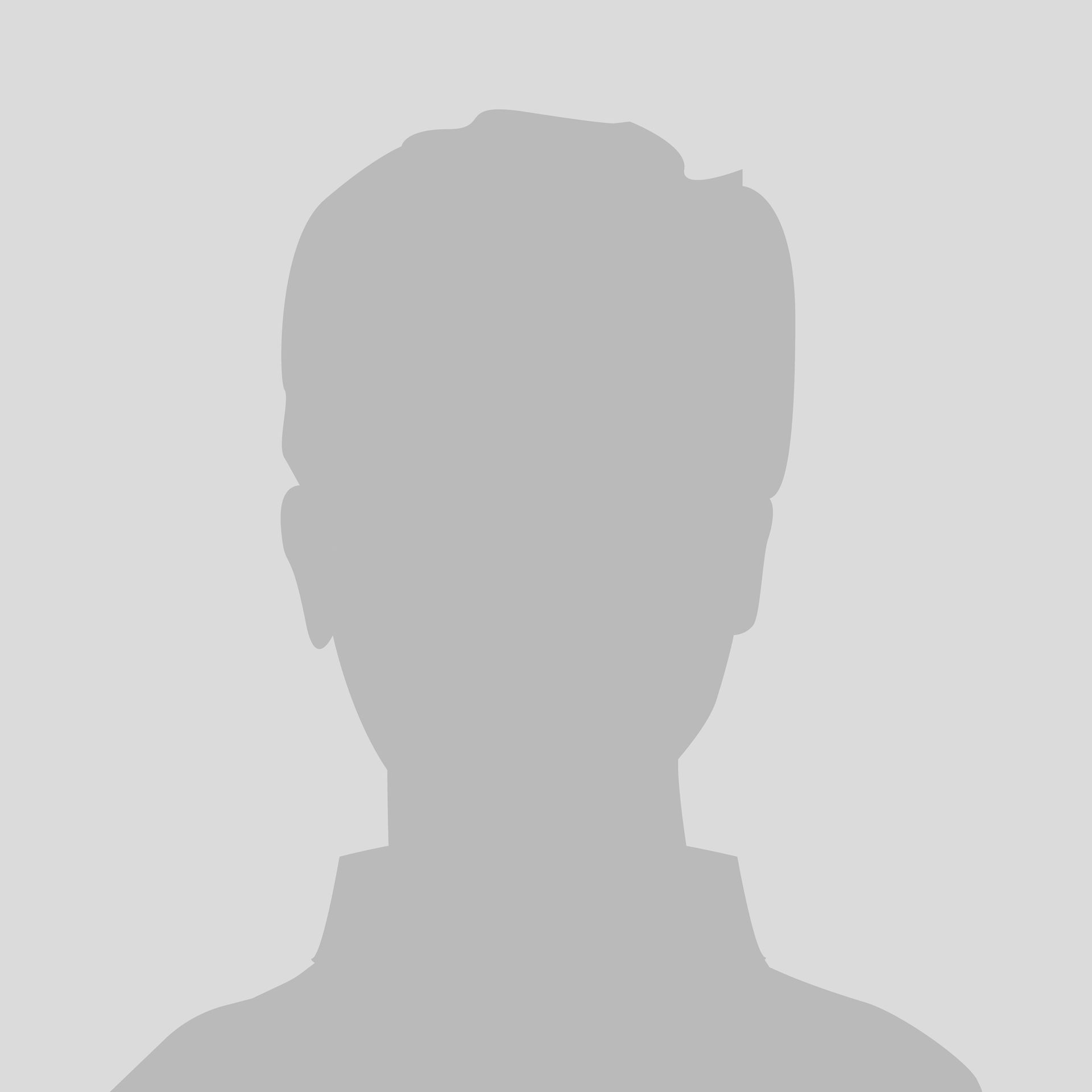 Gray silhouette of a person, from the shoulders up.