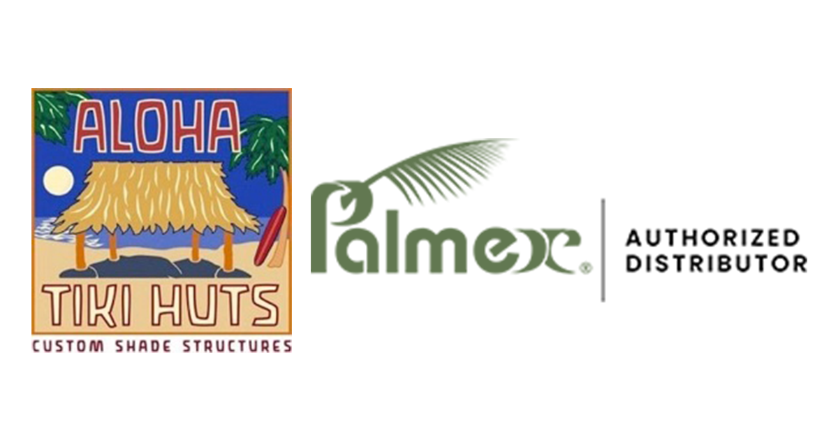 Aloha tiki huts is an authorized distributor of palmex