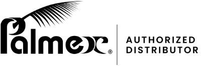 The palmer authorized distributor logo is black and white.
