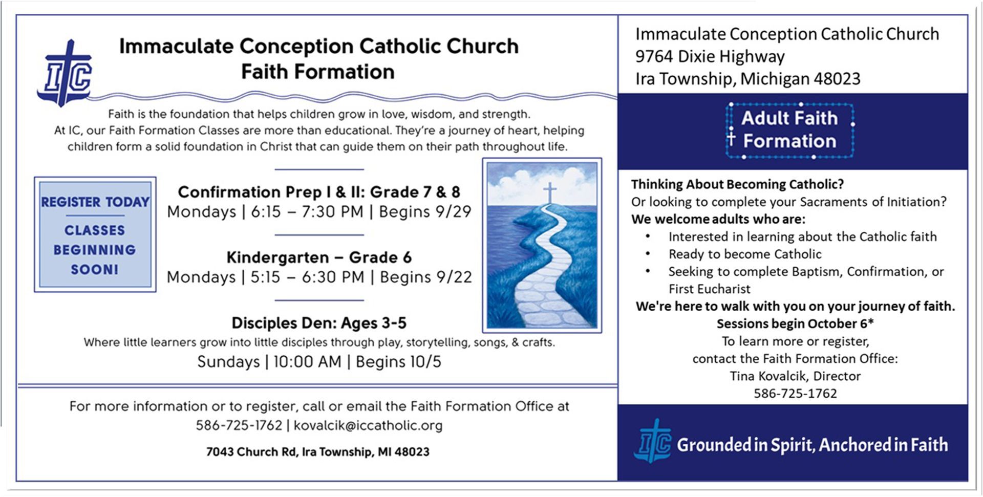 Faith Formation Postcard