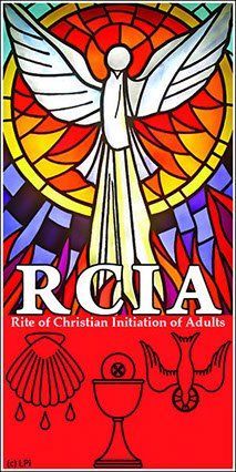 A poster for rcia rite of christian initiation of adults