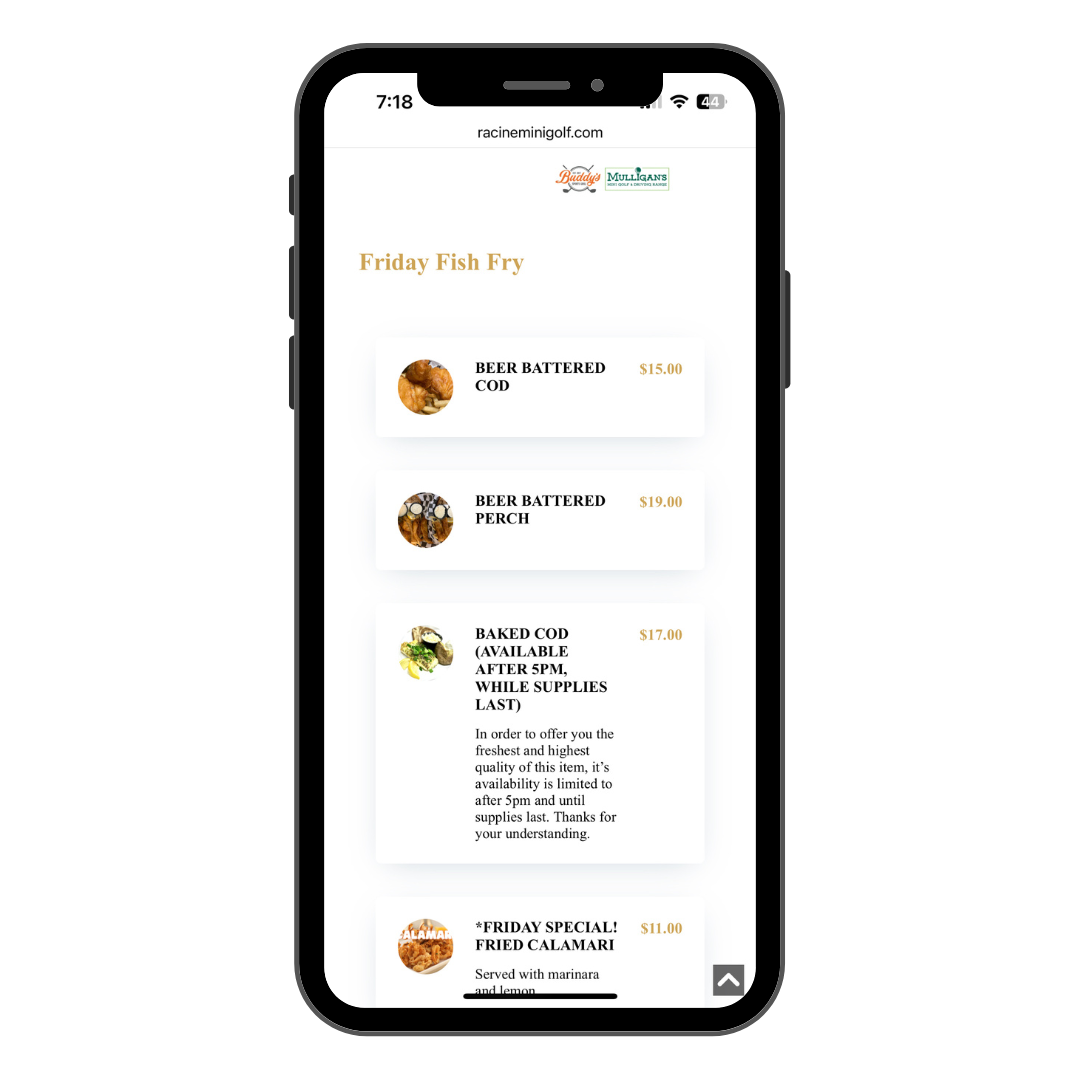 A cell phone with a menu on the screen.