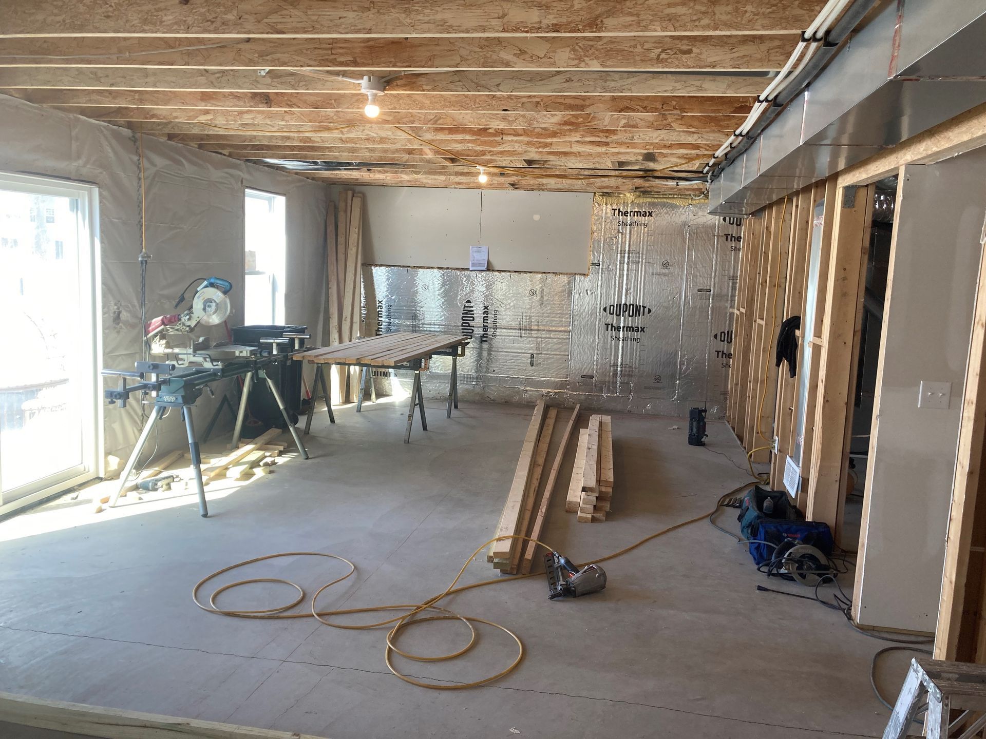 Room with Construction Tools — Buffalo, MN — Hancock Home Improvements
